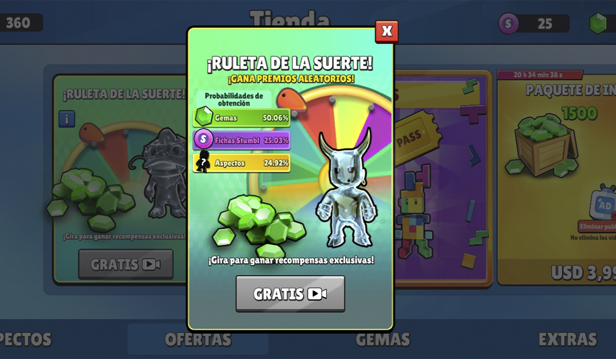 Gana premios con la ruleta de la suerte