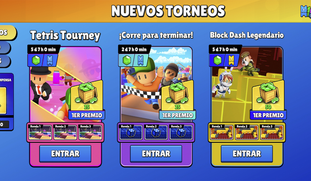 Participa en torneos